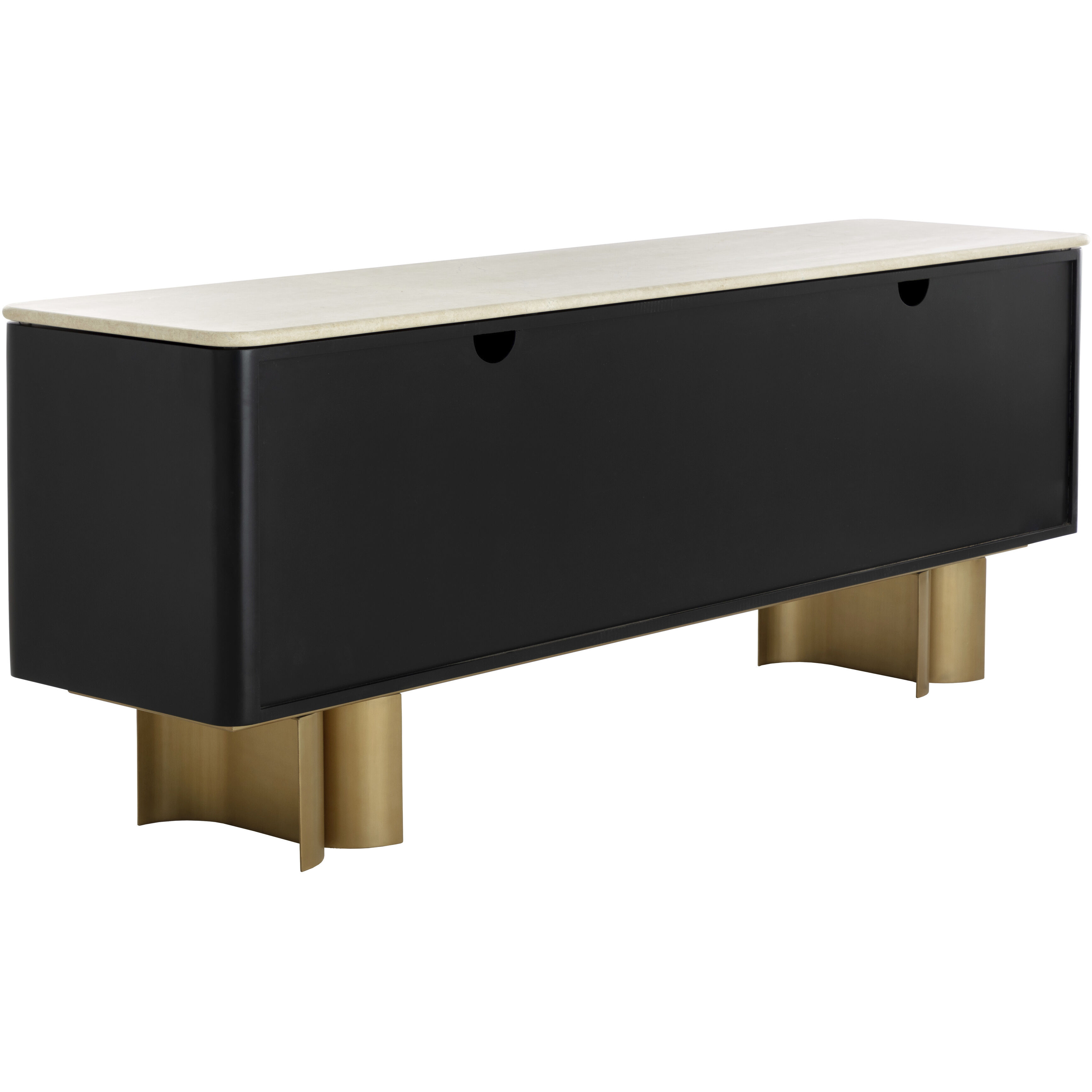 Lautrec 82 X 20.75 inch Cream / Antique Brass Sideboard